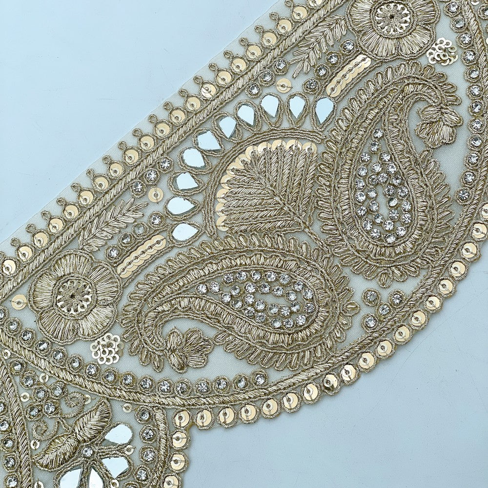 Paisley Mirror Accent Lace - 8973TL
