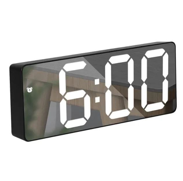 Round Digital Time Date Temperature Clock