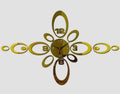 Decorative Gold-Tone Oval Wall Clock