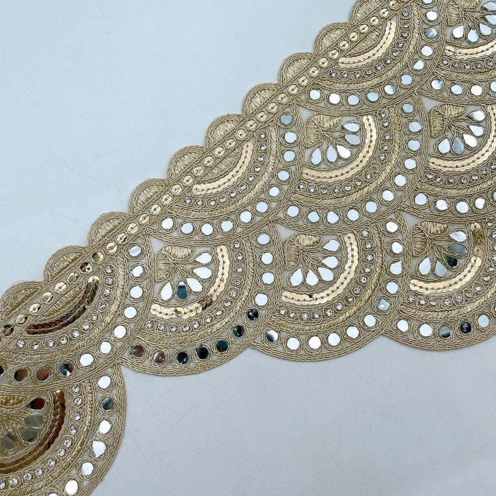 Paisley Scalloped Border Lace - 2339TL