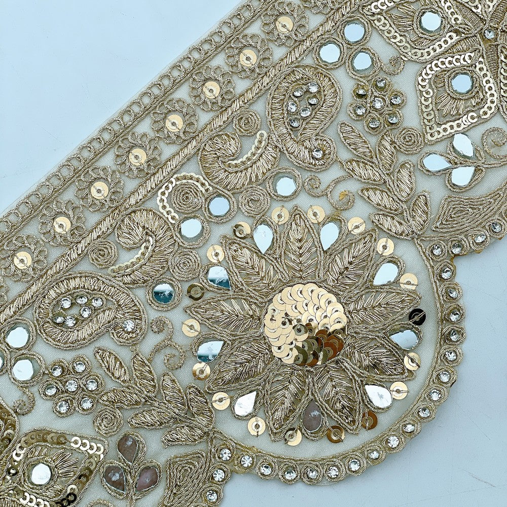 Floral Paisley Mirror Accent Lace - 4026TL