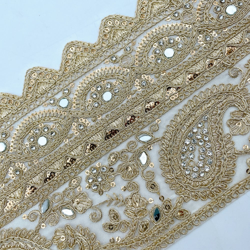 Floral Openwork Scalloped Lace - 8959TL